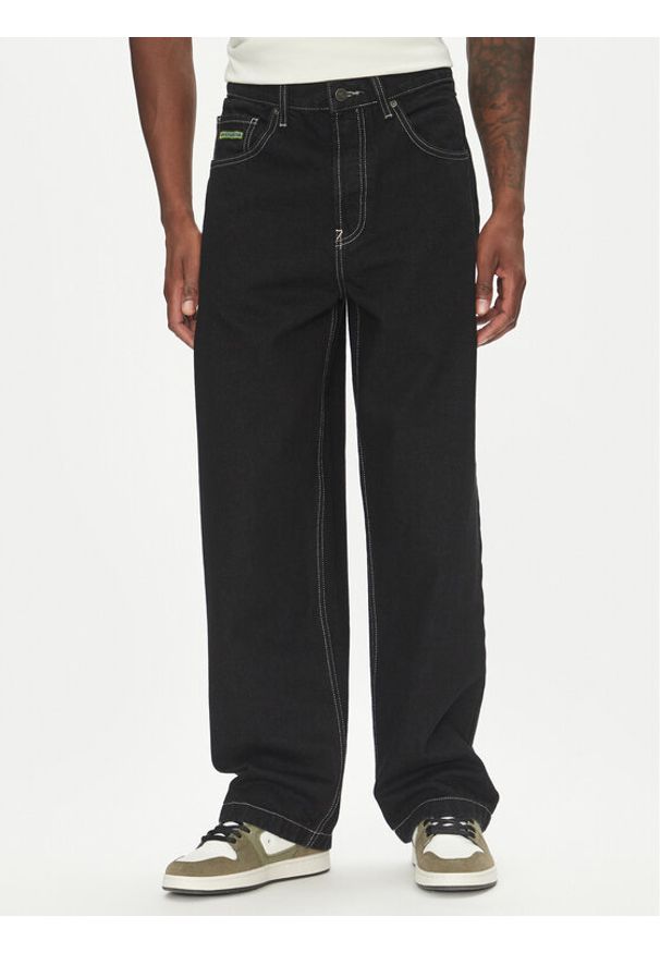 DC Jeansy Worker Baggy Denim Rbt ADYDP03079 Granatowy Baggy Fit. Kolor: niebieski
