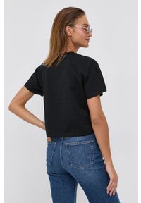 The Kooples T-shirt bawełniany kolor czarny. Kolor: czarny. Materiał: bawełna. Wzór: nadruk #3