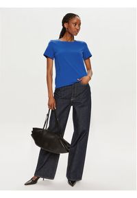 Weekend Max Mara T-Shirt Multif 2415971042 Niebieski Regular Fit. Kolor: niebieski. Materiał: bawełna