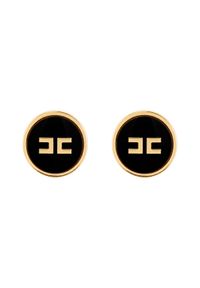 Elisabetta Franchi Kolczyki OR-51A-61E2-V160 Czarny. Materiał: metalowe. Kolor: czarny #1