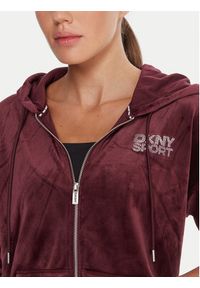 DKNY Sport Bluza DP5J9634 Bordowy Regular Fit. Kolor: czerwony. Materiał: syntetyk. Styl: sportowy #5