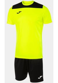 Zestaw sportowy Joma Phoenix II Fluorescencyjny Żółty/Czarny 3XS. Okazja: na uczelnię. Kolor: czarny, żółty, wielokolorowy. Materiał: poliester, dresówka. Styl: sportowy