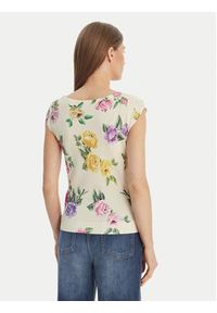 Luisa Spagnoli Bluzka Contigia 100301 Beżowy Slim Fit. Kolor: beżowy. Materiał: wiskoza #3