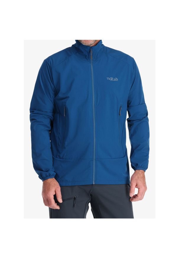 Kurtka softshell męska Rab Borealis Tour Jacket. Kolor: niebieski. Materiał: softshell