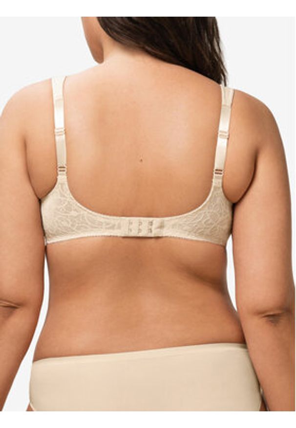 Triumph Biustonosz z fiszbiną Comfort Minimizer 10166827 Beżowy. Kolor: beżowy. Materiał: syntetyk