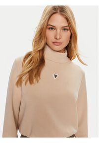 Guess Bluza Olympe V4YQ05 KCAY2 Beżowy Regular Fit. Kolor: beżowy. Materiał: syntetyk #4