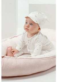 Jamiks czapka dziecięca Alvin kolor biały z cienkiej dzianiny. Kolor: biały. Materiał: dzianina