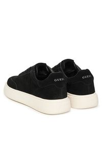 Guess Sneakersy FMFPLA SUE12 Czarny. Kolor: czarny. Materiał: skóra, zamsz