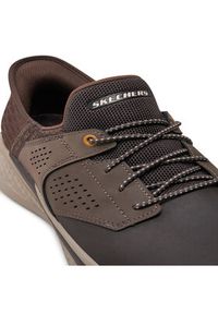 skechers - Skechers Sneakersy 210890 CHOC Brązowy. Kolor: brązowy. Materiał: skóra #2