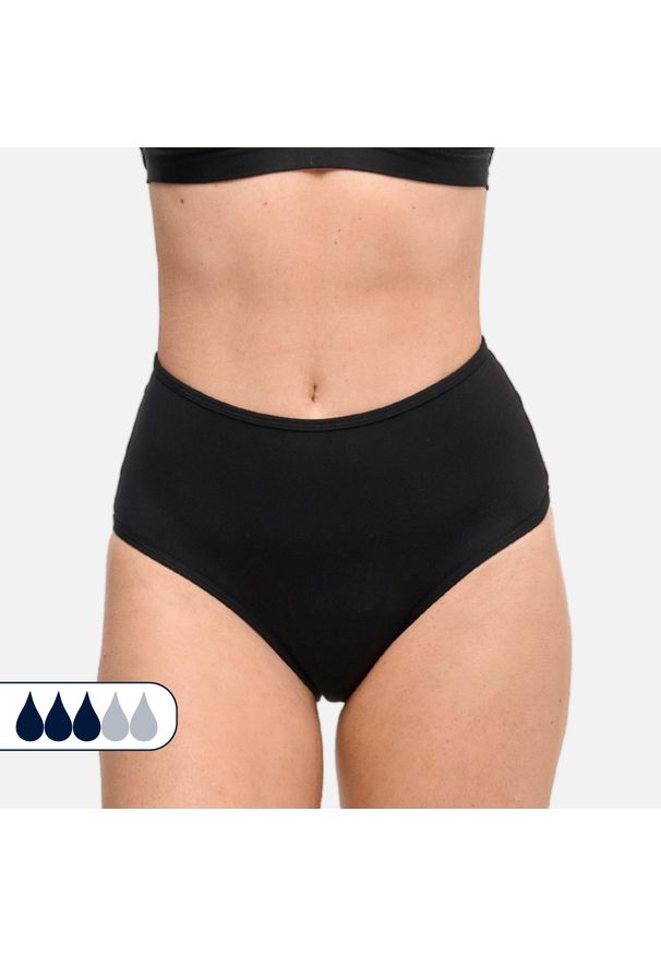 SORIO - Dół menstruacyjnego stroju kąpielowego damski Naya. Kolor: czarny