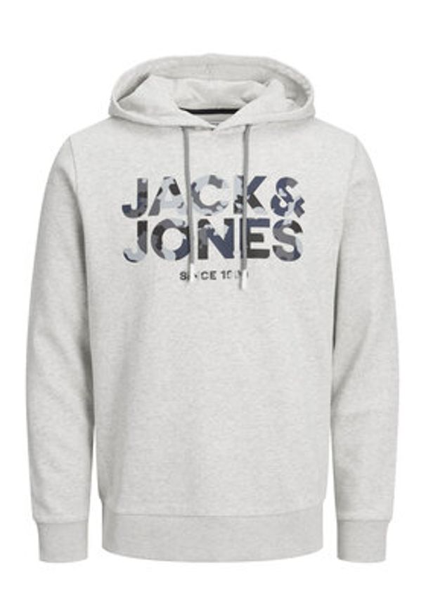 Jack & Jones - Jack&Jones Bluza James 12235338 Szary Regular Fit. Kolor: szary. Materiał: bawełna