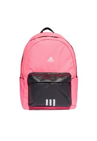 Adidas - adidas Plecak Classic Badge of Sport 3-Stripes IK5723 Różowy. Kolor: różowy. Materiał: materiał. Styl: sportowy