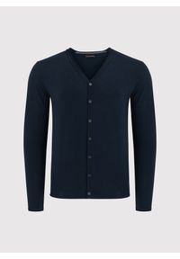 PAKO LORENTE – Granatowy kardigan męski P24SF-2X-004-G-0 - Pako Lorente. Kolor: niebieski. Materiał: dzianina. Styl: klasyczny #3