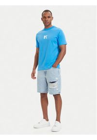 Karl Lagerfeld Jeans T-Shirt A1M17044 Niebieski Regular Fit. Kolor: niebieski. Materiał: bawełna #5