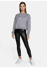Bluza damska Karl Lagerfeld Crop Sweat W/Logo (216W1811-255). Kolor: szary. Styl: rockowy, klasyczny #4