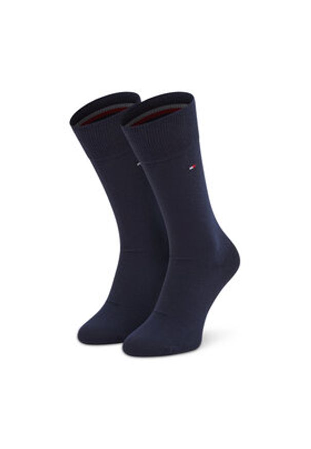 TOMMY HILFIGER - Tommy Hilfiger Zestaw 2 par wysokich skarpet męskich 100001495 Granatowy. Kolor: niebieski. Materiał: materiał