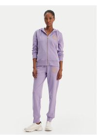 Versace Jeans Couture Bluza 80HAIT02 CF01T Fioletowy Regular Fit. Typ kołnierza: kołnierzyk włoski. Kolor: fioletowy. Materiał: bawełna #4