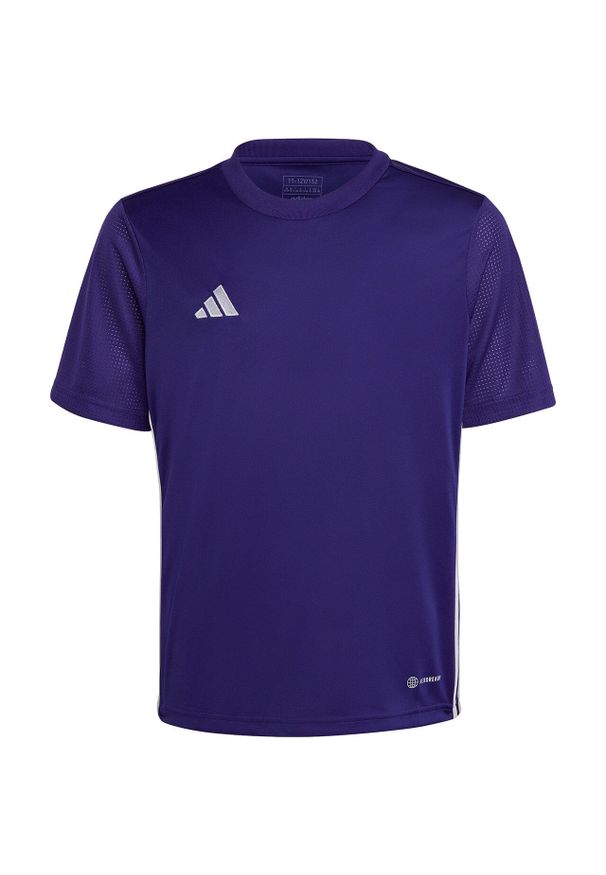 Adidas - Koszulka dla dzieci adidas Tabela 23 Jersey. Kolor: biały, fioletowy, wielokolorowy. Materiał: jersey. Sport: piłka nożna