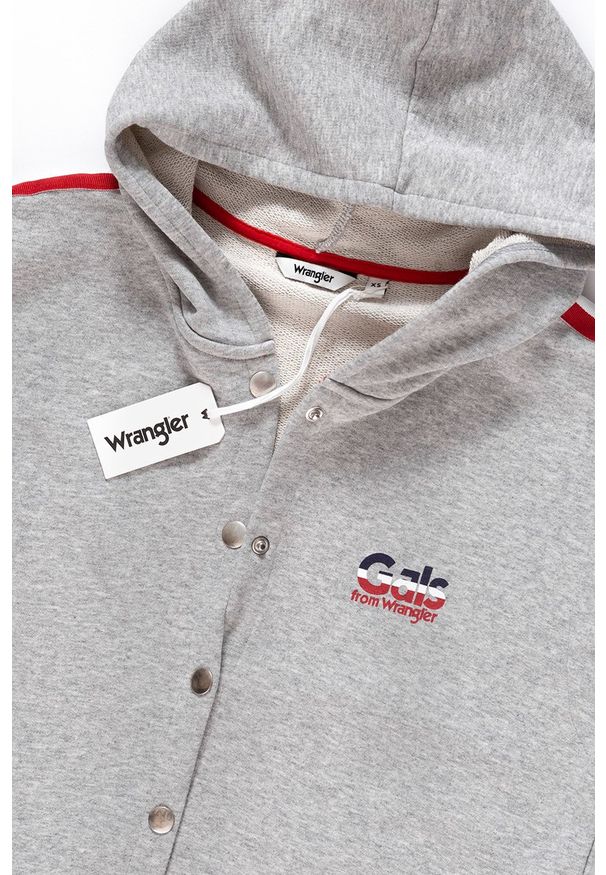 Wrangler - DAMSKI KOMBINEZON WRANGLER SPORTY PLAYSUIT MID GREY MEL W6063IC37 112130411. Wzór: melanż. Styl: sportowy
