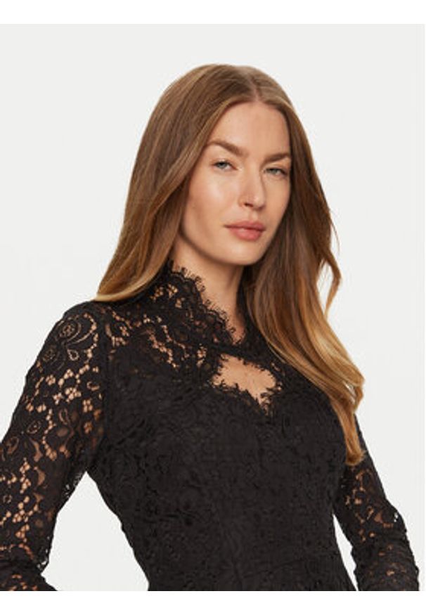 BARDOT Sukienka koktajlowa 59615DB Czarny Slim Fit. Kolor: czarny. Materiał: syntetyk, bawełna. Styl: wizytowy