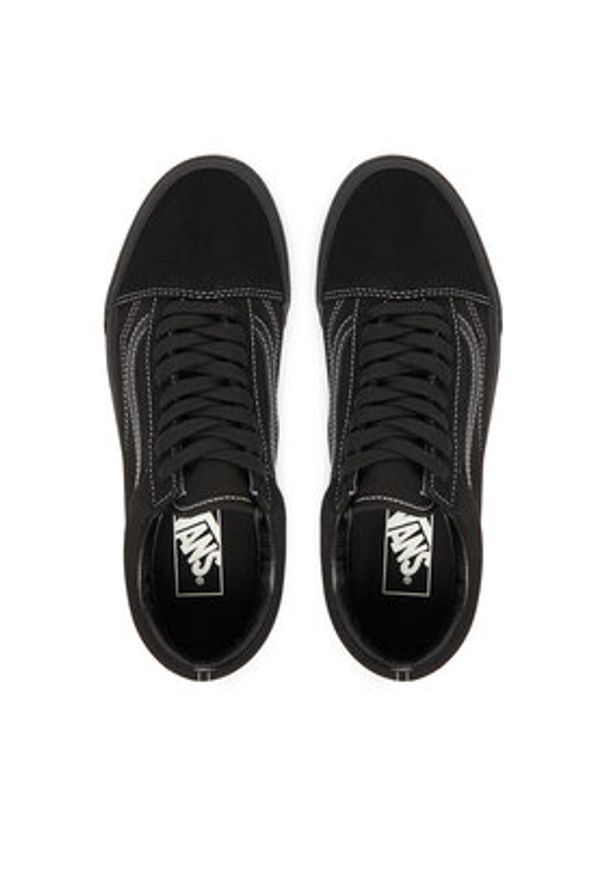 Vans Tenisówki Old Skool VN000D6WBKA1 Czarny. Kolor: czarny. Materiał: zamsz, skóra