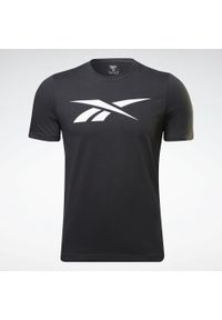 Reebok - Koszulka T-shirt męska REEBOK bawełna. Kolor: czarny. Materiał: bawełna