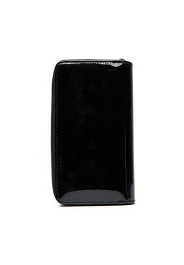 Pierre Cardin Duży Portfel Damski 07 SHINY 116 Czarny. Kolor: czarny. Materiał: skóra