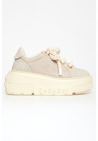 Casadei - Sneakersy damskie skórzane CASADEI. Materiał: skóra #4