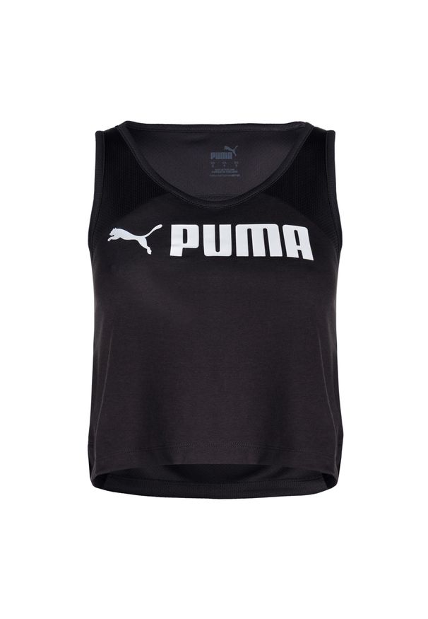 Puma - Top treningowy damski PUMA Fit Skimmer Tank. Kolor: czarny. Sport: fitness