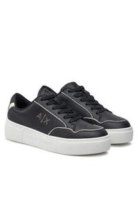 Armani Exchange Sneakersy XDX160 XV888 T780 Czarny. Kolor: czarny. Materiał: skóra