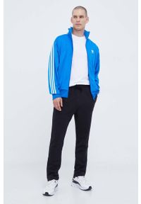 adidas Originals bluza męska kolor niebieski z aplikacją. Kolor: niebieski. Materiał: materiał. Wzór: aplikacja #5