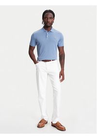 Polo Ralph Lauren Polo 710704319169 Niebieski Custom Slim Fit. Typ kołnierza: polo. Kolor: niebieski. Materiał: bawełna