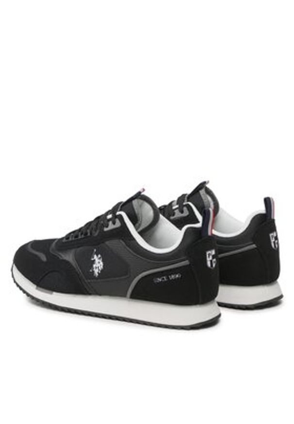 U.S. Polo Assn. Sneakersy Ethan ETHAN001 Czarny. Kolor: czarny. Materiał: materiał