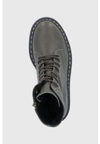 Steve Madden - Workery skórzane Skylar. Nosek buta: okrągły. Kolor: zielony. Materiał: skóra. Obcas: na platformie #3