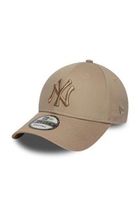 Czapki New Era Model New York Yankees Mlb League Essential 9forty Kolor Brązowy. Kolor: brązowy. Materiał: tkanina