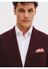 Pako Lorente - PAKO LORENTE – Dzianinowa marynarka w kolorze bordowym. Kolor: czerwony, beżowy. Materiał: dzianina. Sezon: wiosna #4