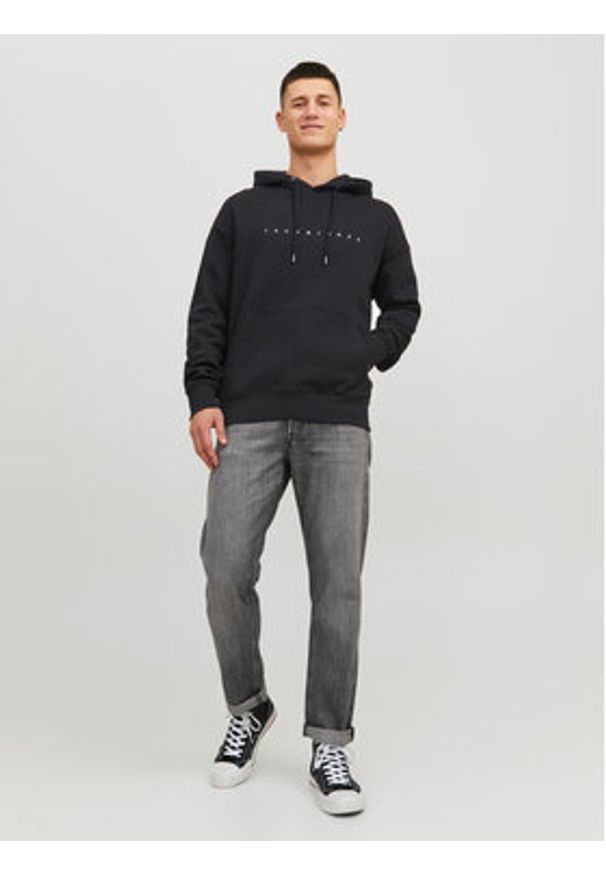 Jack & Jones - Jack&Jones Bluza 12233972 Czarny Relaxed Fit. Kolor: czarny. Materiał: bawełna, syntetyk