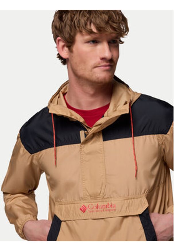 columbia - Columbia Kurtka anorak Challenger™ II 2091001 Brązowy Regular Fit. Kolor: brązowy. Materiał: syntetyk
