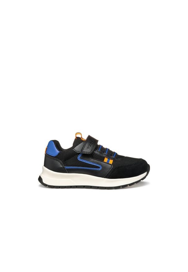 Trenerzy dla dzieci Geox Briezee MESH+GEOBUCK. Kolor: czarny, niebieski, wielokolorowy. Materiał: mesh. Sport: turystyka piesza