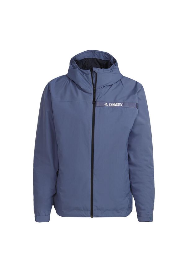 Adidas - Kurtka adidas Terrex Multi RAIN.RDY Primegreen Insulated 2L Rain. Kolor: fioletowy. Sport: turystyka piesza
