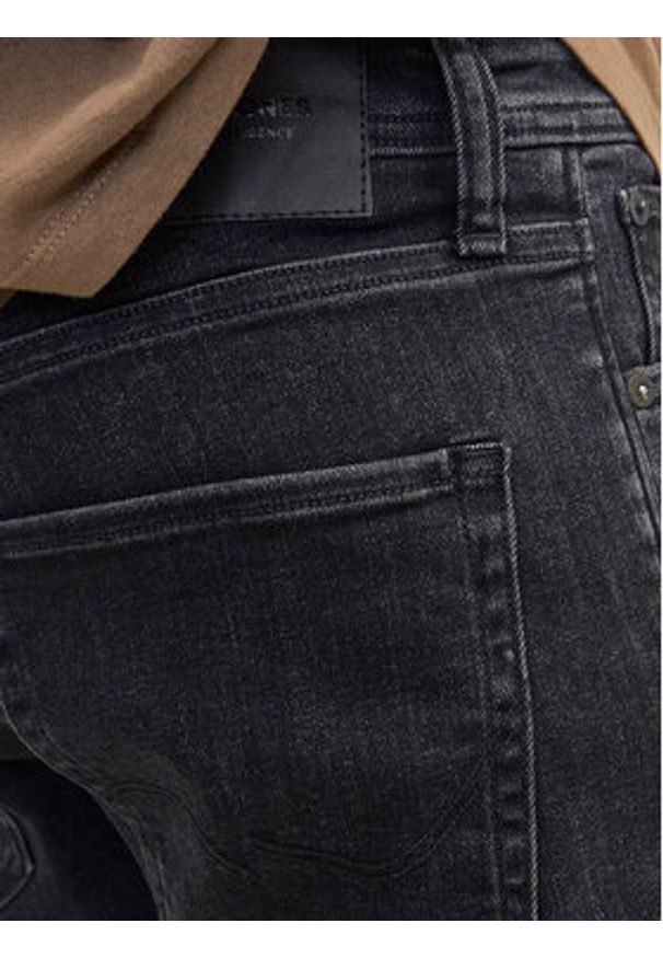 Jack & Jones - Jack&Jones Szorty jeansowe Jjirick 12250177 Czarny Regular Fit. Kolor: czarny. Materiał: bawełna