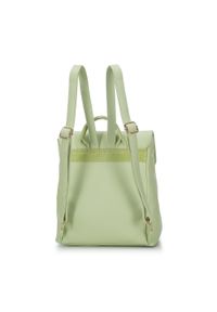 Wittchen - Damski plecak z geometryczną ozdobą. Kolor: zielony. Materiał: skóra ekologiczna. Wzór: geometria, aplikacja. Styl: casual #3