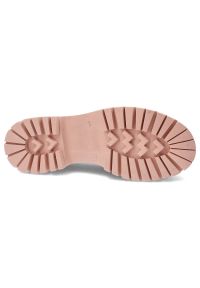 Różowe Mokasyny Venezia Wygodne Skórzane Buty. Okazja: na co dzień. Zapięcie: bez zapięcia. Kolor: różowy. Szerokość cholewki: normalna. Wzór: aplikacja. Materiał: skóra. Sezon: lato. Obcas: na obcasie. Styl: casual, elegancki. Wysokość obcasa: niski #5
