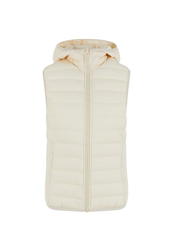 Damska kurtka bez rękawów Urban Classics Ultra Light. Kolor: biały. Materiał: puch. Długość rękawa: bez rękawów