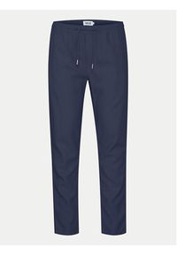 !SOLID - Solid Spodnie materiałowe 21107170 Granatowy Regular Fit. Kolor: niebieski. Materiał: len, wiskoza #6