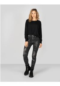Trussardi Jeans Sweter. Materiał: tkanina. Długość rękawa: długi rękaw. Długość: długie