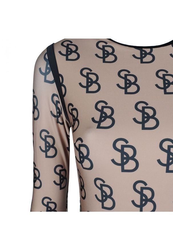 Sugarbird Sukienka "Patria" | SB19AW2820412 | Kobieta | Brązowy, Czarny. Kolor: brązowy, czarny, wielokolorowy. Materiał: poliester, elastan. Wzór: nadruk. Typ sukienki: dopasowane