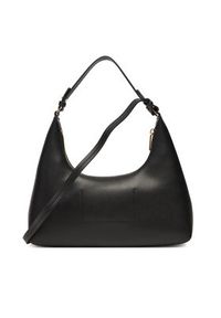 Calvin Klein Torebka Foil Logo Conv Shou?Lder Bag LV04F3272G Czarny. Kolor: czarny. Materiał: skórzane #4