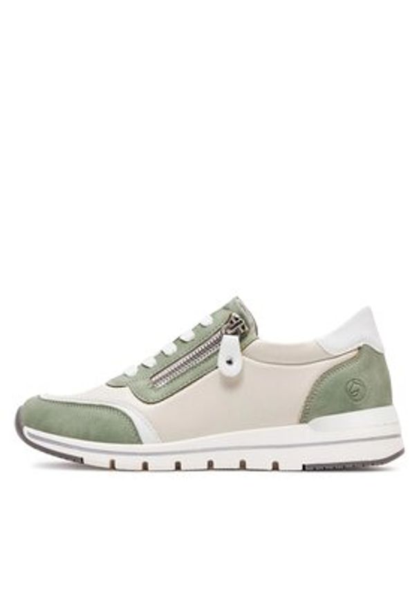 Remonte Sneakersy R6709-81 Biały. Kolor: biały. Materiał: skóra