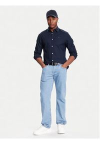 Tommy Jeans Koszula DM0DM22026 Granatowy Regular Fit. Kolor: niebieski. Materiał: bawełna